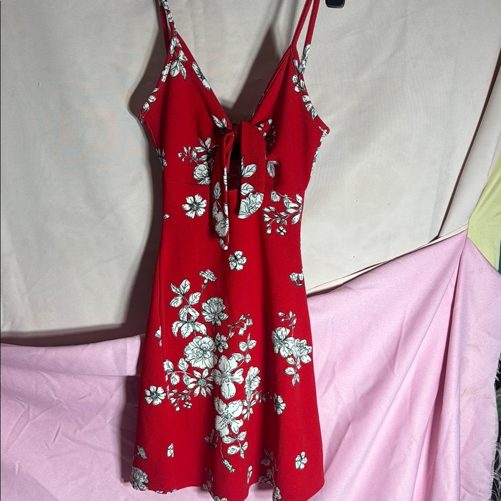 Rebel Sugar Red Spaghetti Strap Mini Sundress